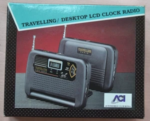 vintage TRAVELLING DESKTOP LCD CLOCK RADIO. MR 7889. Schneider Italia, 1970/1980 - Picture 1 of 6