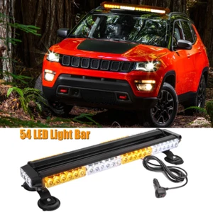 Barra de luz estroboscópica 54LED techo doble lado advertencia de emergencia para Jeep Compass - Imagen 1 de 20
