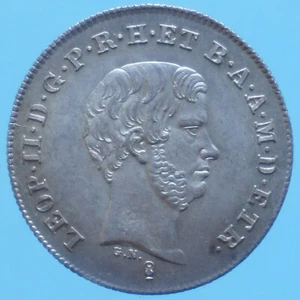 FIRENZE LEOPOLDO II PAOLO 1842 ARGENTO SILVER COIN FDC CURRENCY COLLEZIONE - Bild 1 von 2