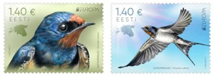Stamp of ESTONIA 2019 - EUROPA - National birds / 708, 709 -25.04.19 (2 stamps) - Picture 1 of 3