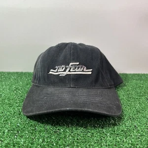 Vintage No Fear Hat One Size Black Snap Back Embroidered Made In USA Cotton - Picture 1 of 8