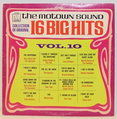 The Motown Sound - 16 Big Hits Vol. 10 - 1969 Motown MS684 R&B/Soul Vinyl LP VG+ - Image 1 of 4