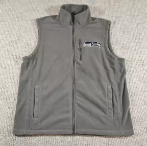 Seattle Seahawks NFL Vest Mens L Gray Full Zip Fleece Darius Rucker Collection - Picture 1 of 8
