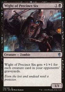 MTG Magic the Gathering Wight of Precinct Six (118/374) Commander 2016 LP - Picture 1 of 1