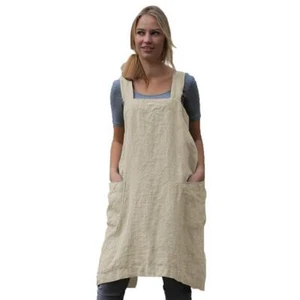 Women's Pinafore Square Apron Baking Cooking Gardening Works Cross Back Cotto... - Picture 1 of 6