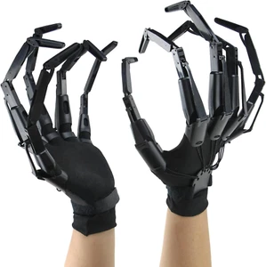 Halloween Articulated Fingers with Gloves,Articulated Finger Extensions,Scary Sk - Picture 1 of 9