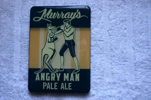Murray's. "Angry Man Type 1 Pale Ale" Beer Badge/Tap/Top/Decal - Picture 1 of 1