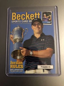 2015 Beckett NSCC JORDAN SPIETH Rookie Card #/2015 Golf Card PGA Rookie Rc - Picture 1 of 3