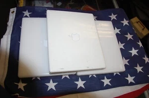 Lot of 3 Apple MacBook Laptops A1005 M6497 A1054 IBook G4 AS-IS - AA11 - Picture 1 of 10