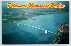 Delaware Memorial Bridge in Wilmington Delaware DE Postcard - Picture 1 of 2