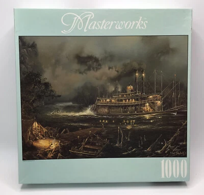 Masterworks By Rose Art “Paddlewheel And Poker” 1000 Pc Complete Sealed (2000) - Image 1 of 4