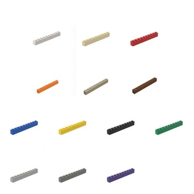 20x Part 6111 Brick 1 x 10 Building Pieces Bulk Lot 100% Compatible NEW - Image 1 of 3