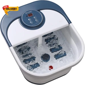 Zusammenklappbares Fuß Spa Bad Massagegerät mit Wärmeblasen Pediküre Fuß Spa mit 8.. - Bild 1 von 5