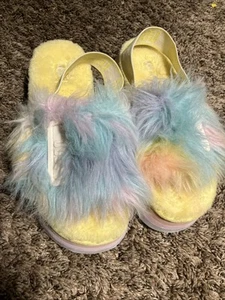 UGG Womens Furry Disco Slides Size 7 - Picture 1 of 4