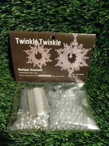 LeeWards Boutique Weihnachtsschmuck-Set Twinkle Twinkle Packung von 2 Vintage 3x5" - Bild 1 von 3
