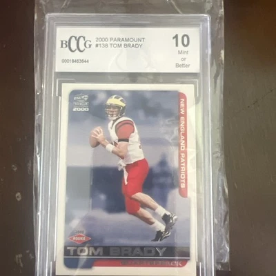 BCCG 2000 Paramount #138 Tom Brady Mint 10 - Image 1 of 4