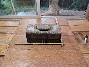Vintage Tool Box Rustic Metal Os248 - Picture 1 of 6