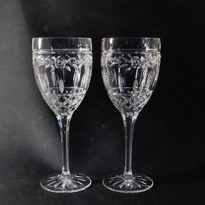 NORITAKE DARNELL ROSE WATER GLASSES, Cut Lead Crystal, 7 3/4", 8 Oz , 2PCS - Picture 1 of 8