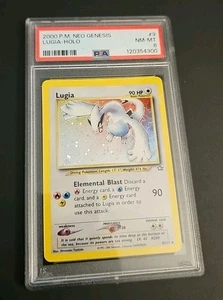 2000 LUGIA HOLO RARE NEO GENESIS POKEMON TCG PSA 8 NEAR MINT-MINT #9/111 - Picture 1 of 2