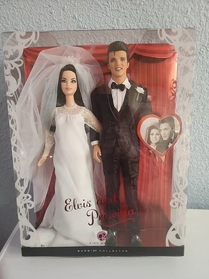 Elvis Presley Priscilla Beaulieu Bride Wedding Gown Barbie Pink King Rock Doll - Image 1 of 4