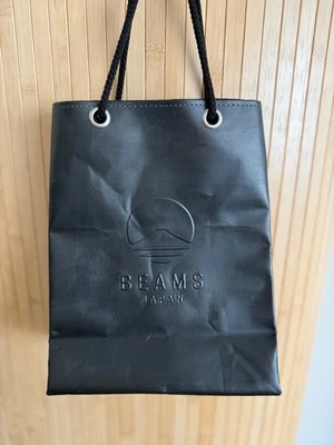 BEAMS Japan Makoo Shopping Bag Black Recycled Leather Hardly Used VGC HTF - Image 1 of 4