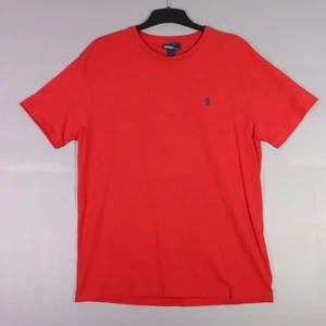 Vintage Ralph Lauren Polo Mens T-Shirts Size M Red Single Stitch 90s - Picture 1 of 8