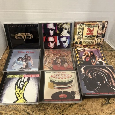Rolling Stones, The Who, Van Halen 9 CD Lot - Image 1 of 3