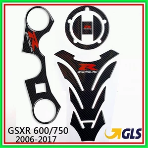 kit ADESIVI 3D PROTEZIONI compatibili per MOTO SUZUKI Gsx-r 600 e 750 2006-2017 - Foto 1 di 6