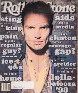 Sting Ice-T Suede Bill Clinton Aids ROLLING STONE Issue 657 May 27 1993 FZ - Foto 1 di 6