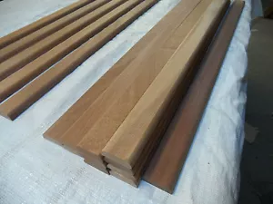 hardwood garden bench slats Sapele 85cm x 70mm x 20mm thresholds - Picture 1 of 17