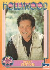 1991 Starline Hollywood Walk of Fame #48B Bobby Vinton ERR/Bobbie