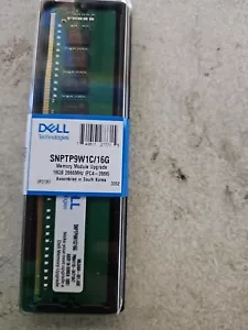 NEW Dell 16 GB DDR4 SDRAM Memory - X8 - 1.2 V - 2666 MHz SNPTP9W1C/16G. #s7 - Picture 1 of 2