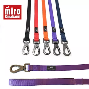 Miro & Makauri Padded Handle Dog Lead Strong Durable Premium Karabiner Carabiner - Picture 1 of 28