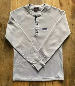 Vintage Patagonia Capilene Thermal Henley Sweatshirt - Grey - Small - USA - Picture 1 of 12