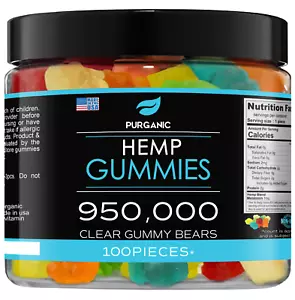 Natural Gummies for Stress Relief - Great for Pain, Insomnia & Anxiety - 100ct - Picture 1 of 6