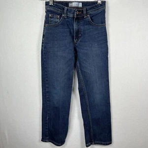 Lee Dungarees Boys 5 Pocket Denim Jeans Slim- Size 7X Regular Adjustable Waist - Picture 1 of 9