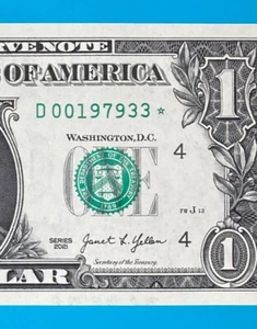 1979 March 3 : D 00197933 * BIRTHDAY Note $1 One Dollar Bill (__1979/3/3) *UNC* - Picture 1 of 3