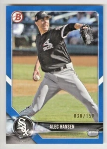 2018 BOWMAN DRAFT BLUE ALEC HANSEN BD-146 030/150 WHITE SOX   - Foto 1 di 2