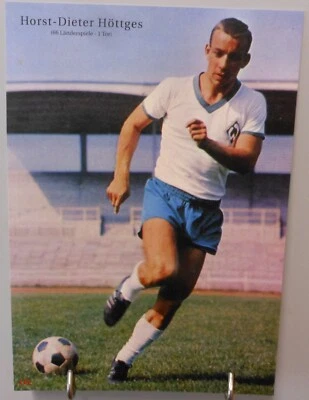AGON Horst-Dieter Höttges Nationalspieler Deutschland Fan Card 21x15 Bremen #FPG572