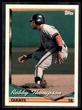 1994 Topps Robby Thompson San Francisco Giants #505