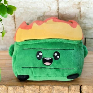Lindo peluche de fuego de contenedor de basura - Imagen 1 de 3