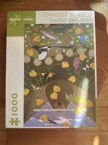 Granatapfel 1000 Teile Puzzle "The Rocky Mountains" Kunst von Charlie Harper - Bild 1 von 7