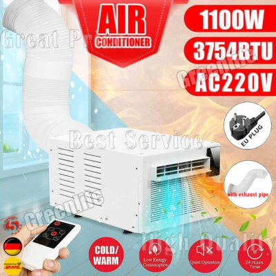 1100W Klimaanlage Klimageräte Heizgeräte Kühlung Luftkühler Controller Hose DHL - Bild 1 von 4