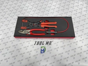 Snap-on Tools USA NEW RED 2-Piece Remote Hose Clamp Pliers Foam Set PLHC200FR - Picture 1 of 11