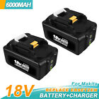 2X For Makita Bl1860b 18V 6.0Ah Lxt Li-Ion Battery With Indicator Bl1830 Bl1850