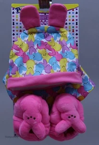 Dan Dee Easter - Peeps Baby Pink Set Includes Baby Hat, Bib, And Booties NWT - Picture 1 of 1