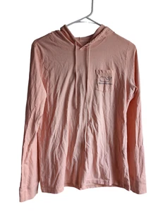Vineyard Vines Shirt Hooded Tee Long Sleeve Graphic Logo Womens Size S Pink - Picture 1 of 6