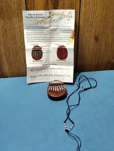 8 Key Mini Kalimba Portable Finger Harp Thumb Wood Piano Musical Instrument Gift - Picture 1 of 5