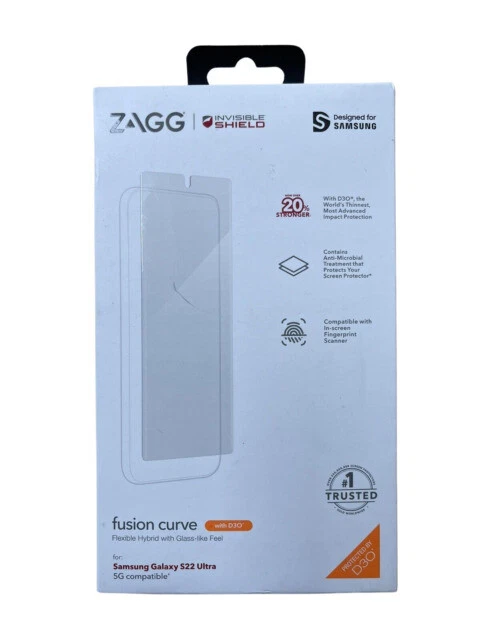 ZAGG Screen Protector for Galaxy S22 Ultra - Clear