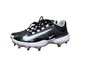 Men's Nike Alpha Huarache Elite 4 Low Black DJ6521-011 Baseball Cleats Size 8 - Picture 1 of 6